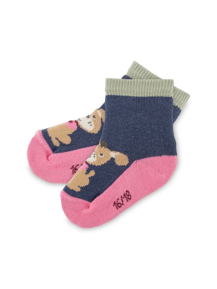 Sigikid Socken-Set 3er Funny Dog in Grün/Rosa/Blau günstig kaufen