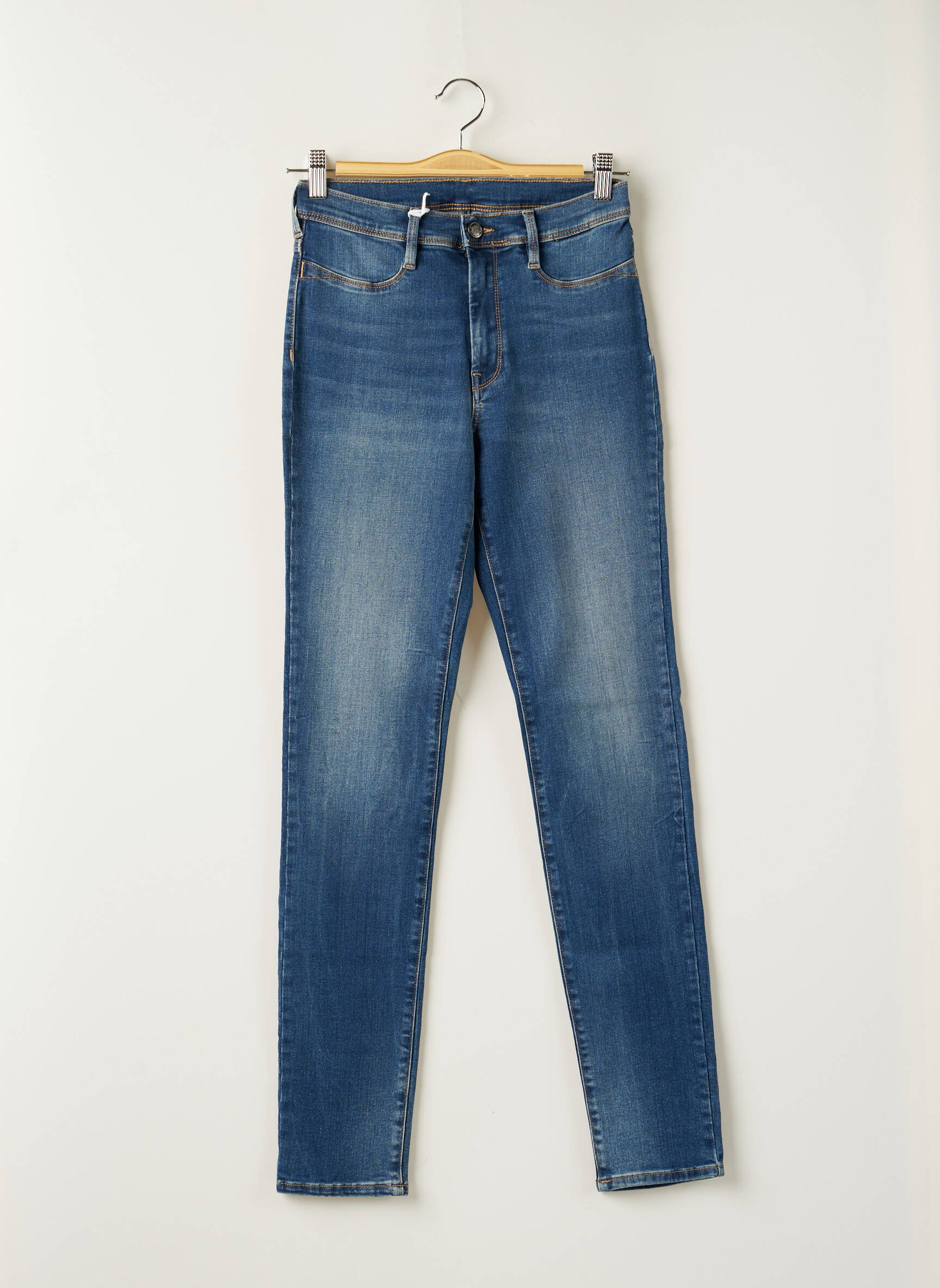 Teddy Smith Jeans Coupe Slim Fille couleur bleu