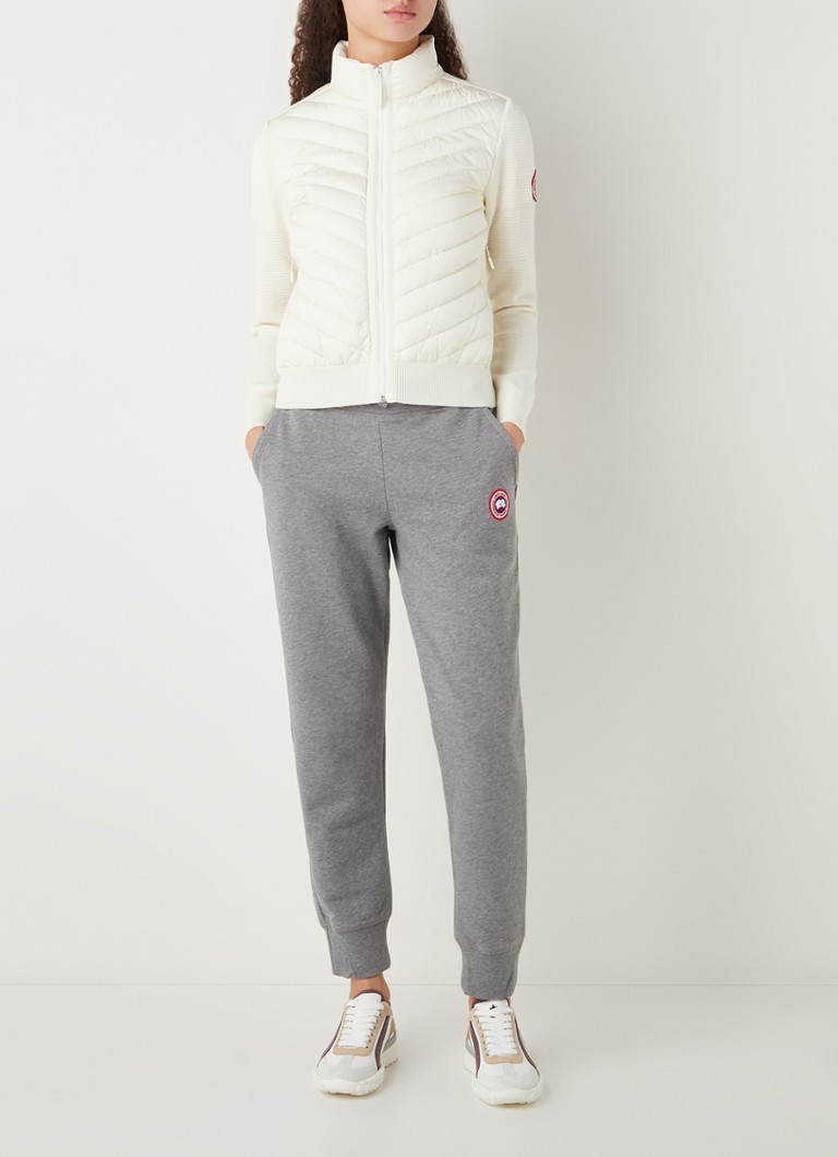 Canada Goose Hybridge ribbed wool jacket with quilt pattern