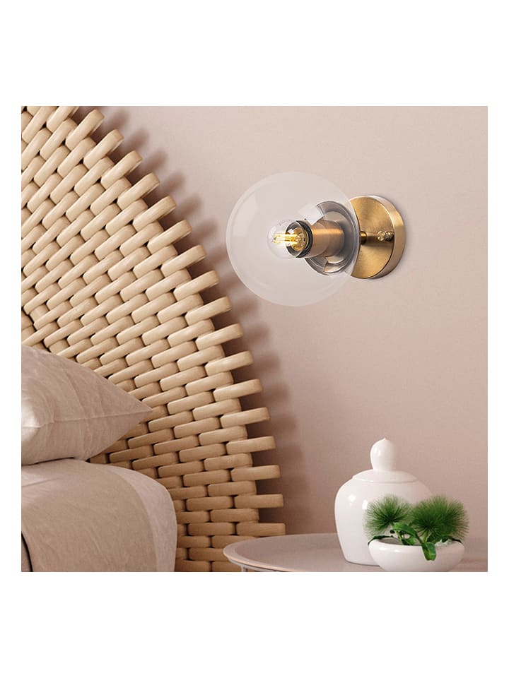 Opviq Wandleuchte in Gold - (B)15 x (H)15 cm günstig kaufen onesize