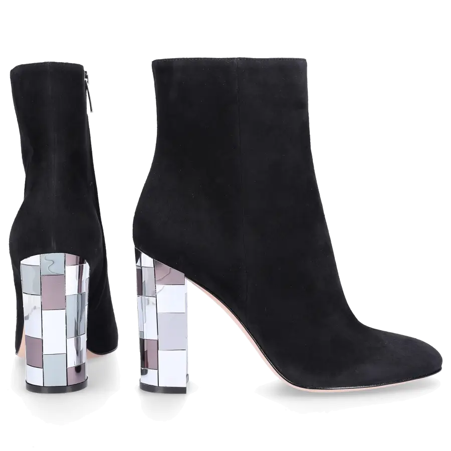 Gianvito Rossi - Stiefeletten G73656 Veloursleder - schwarz