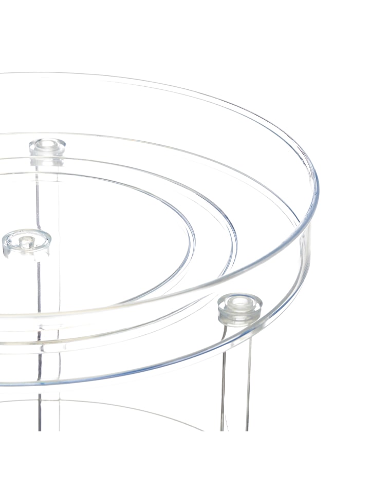 relaxdays Drehteller in Transparent - (H)24 x Ø 27 cm günstig kaufen onesize