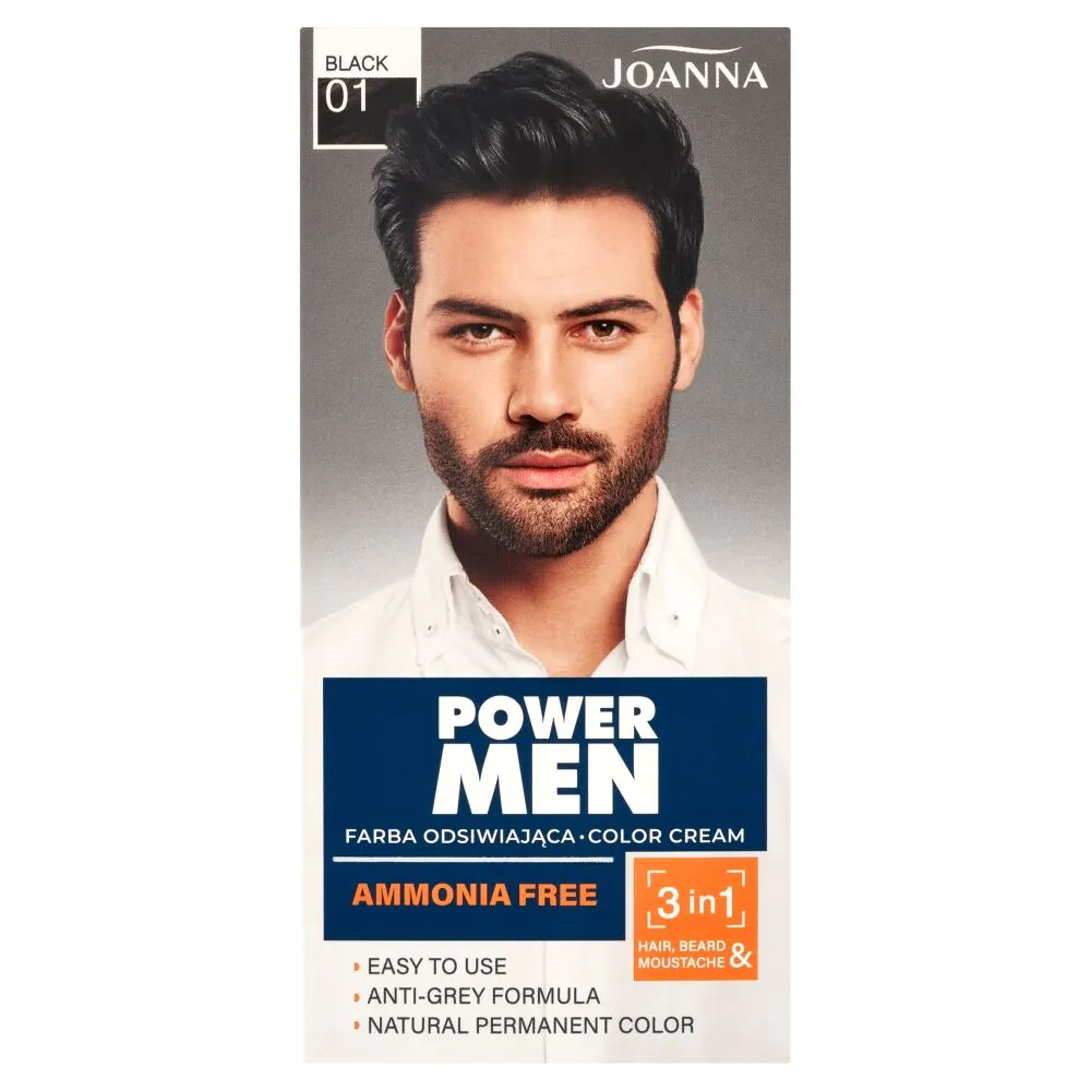 Joanna Power Man Color Hårfarve 01 Sort