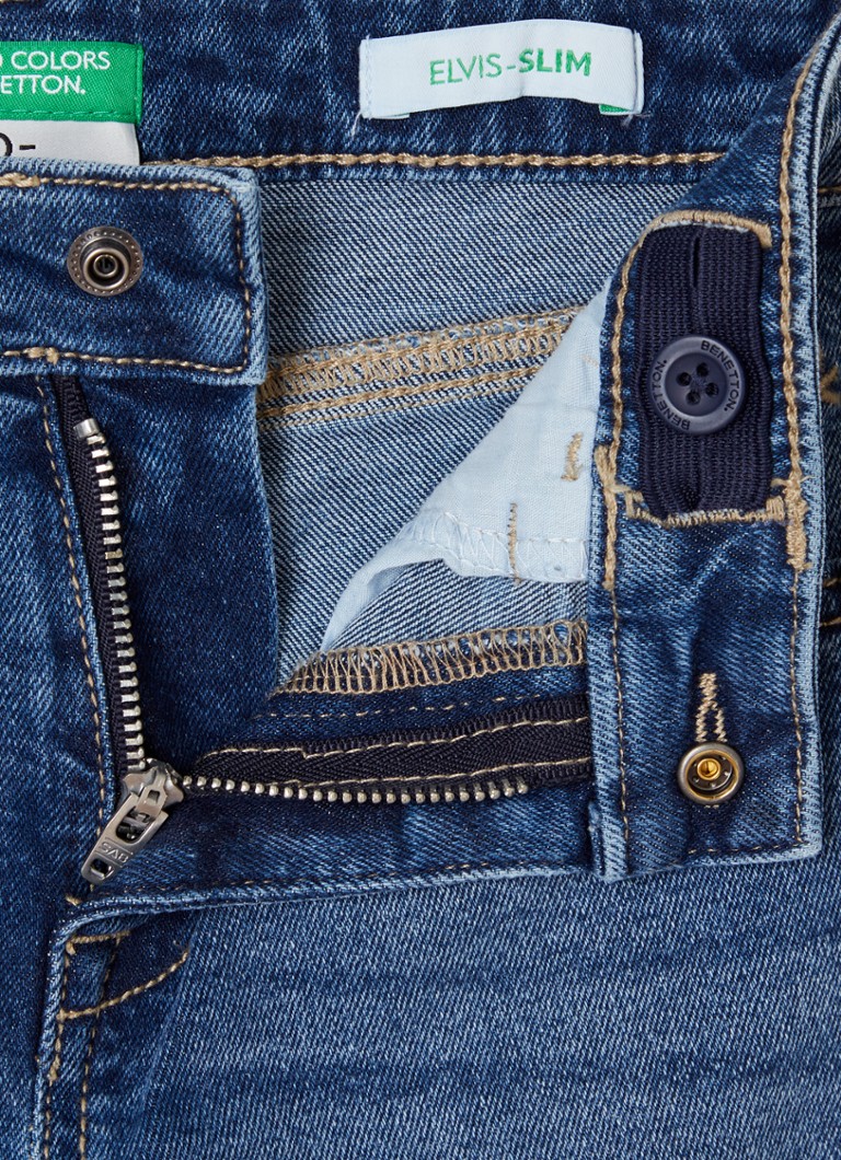 Benetton Elvis -slim fit -farkut stretch-kankaasta