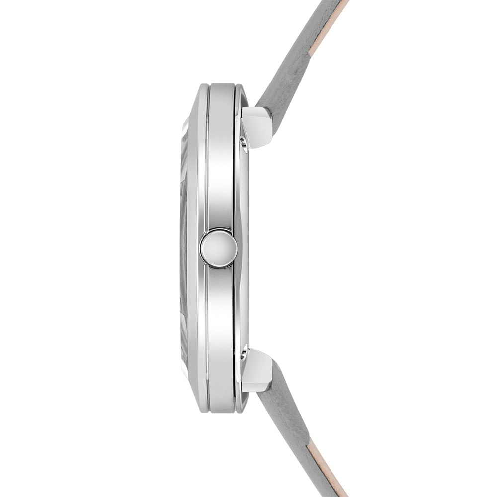 Rhodenwald & Söhne Montre à quartz Lucrezia en Cuir véritable en Gris Montre