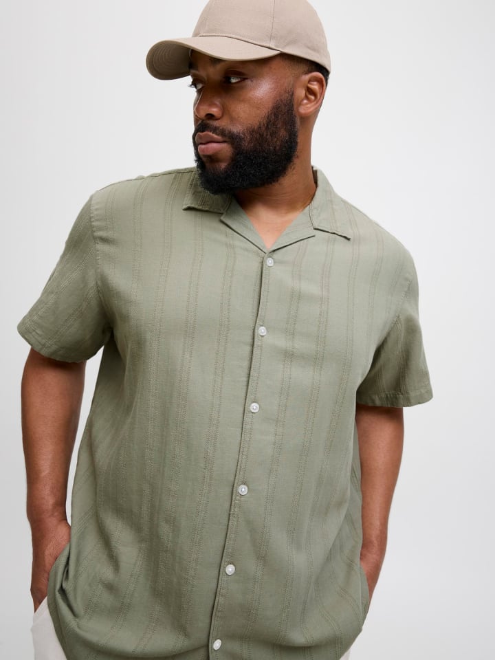 JACK & JONES PLUS Hemd in Dried Sage günstig kaufen