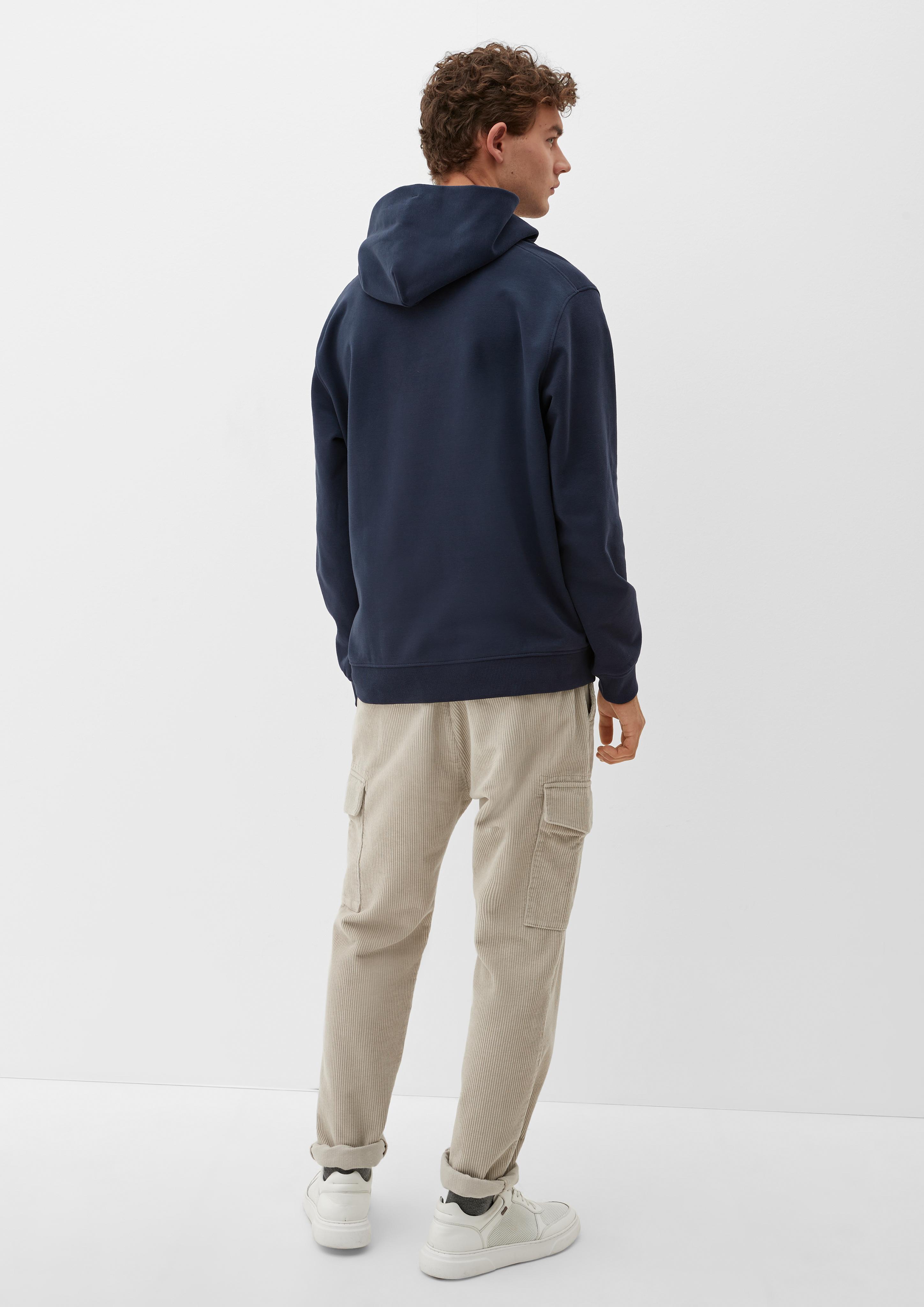 Kapuzenpullover mit Patch und Rubberprint  2129557-59D1