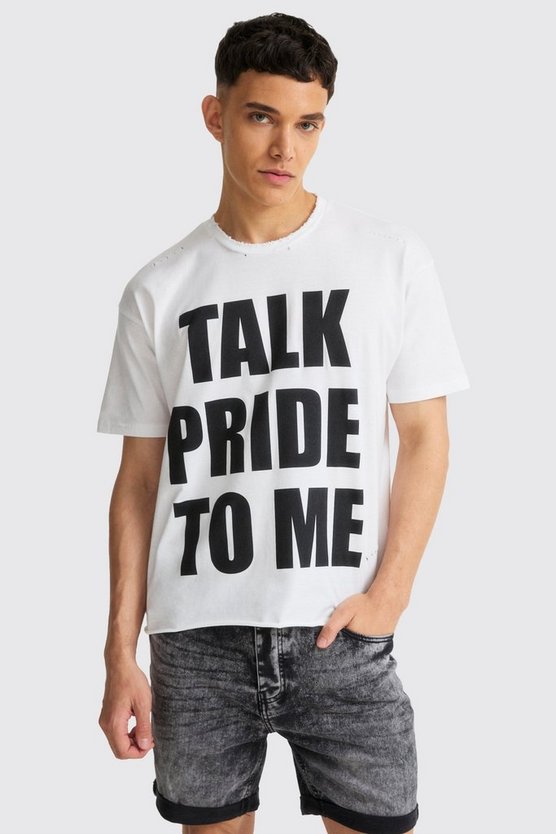 Kastiges zerrissenes Pride T-Shirt
