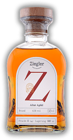 Ziegler Alter Apfel Brand 0,5 Liter Ziegler Alter Apfel Brand 0,5 Liter  0,5	 Liter - Vol 43%