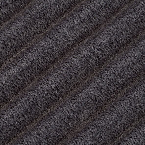 Badteppich Berlin in Cord Optik, 2er Set, 60 x 100 cm, anthrazit