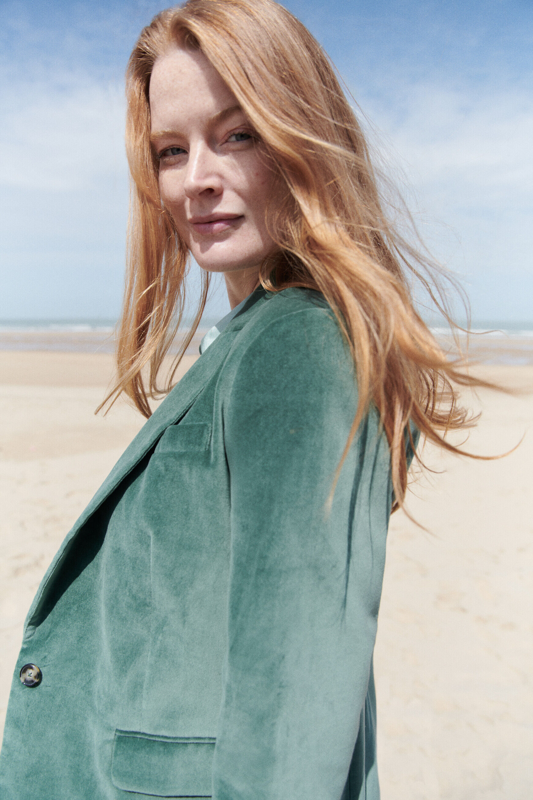 blazer aurora vert clair femme