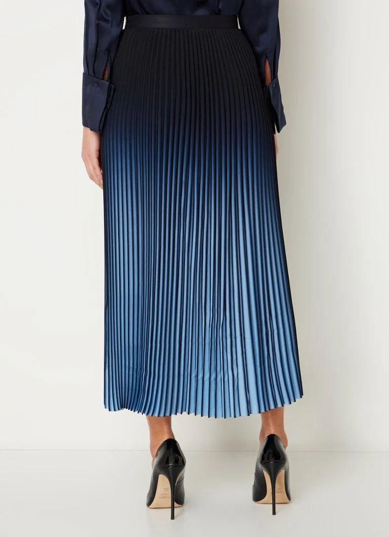Plisovaná ombré midi sukně Reiss Marlie