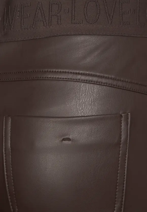 Street One Skinny Fit Hose in PU-Optik
