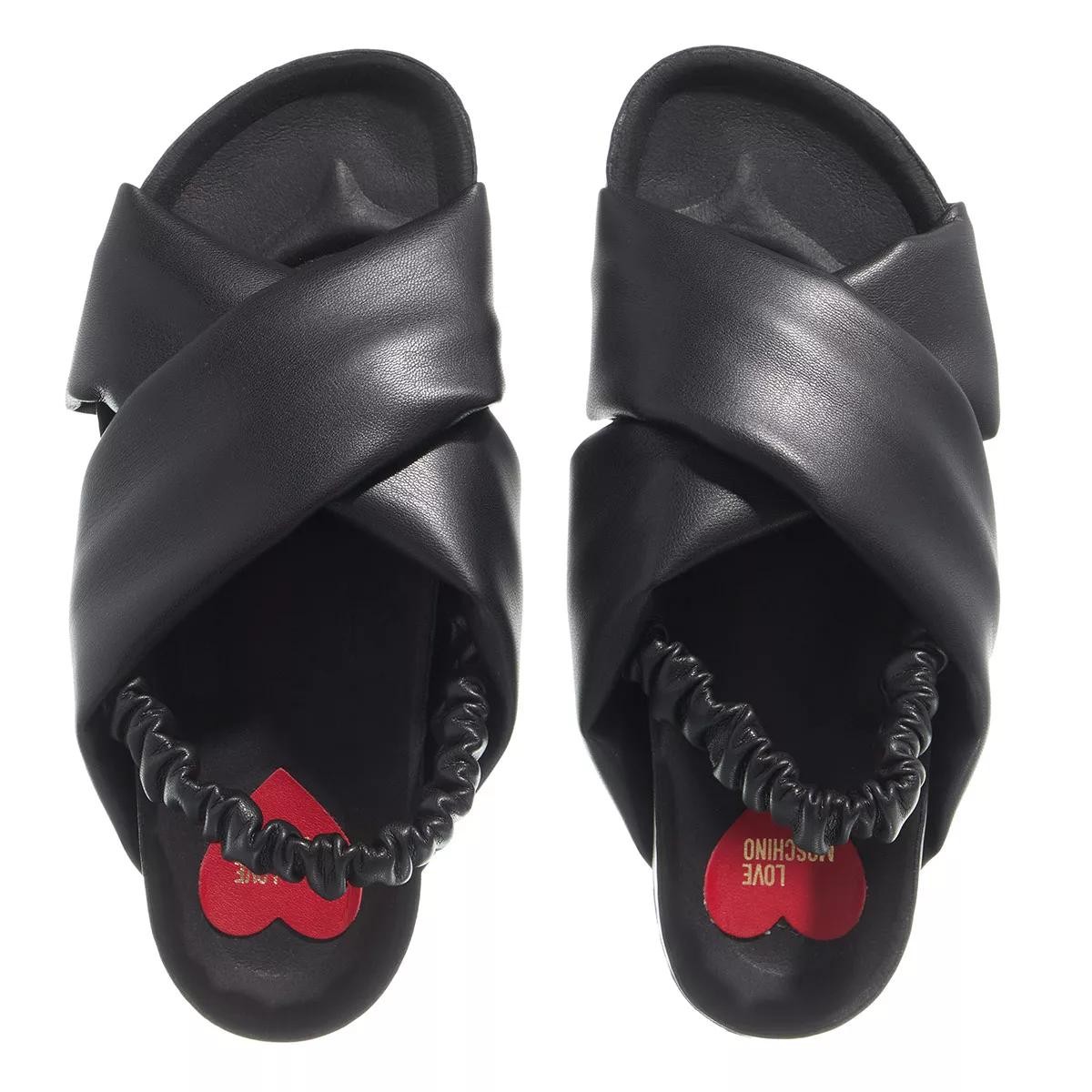 MOSCHINO Komfort Sandalen schwarz Sandale