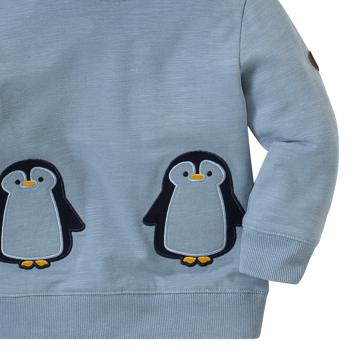Baby Sweatshirt mit Pinguin-Applikation