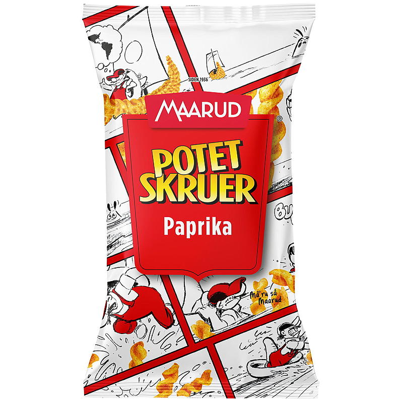 Maarud Potetskruer 90 g paprika