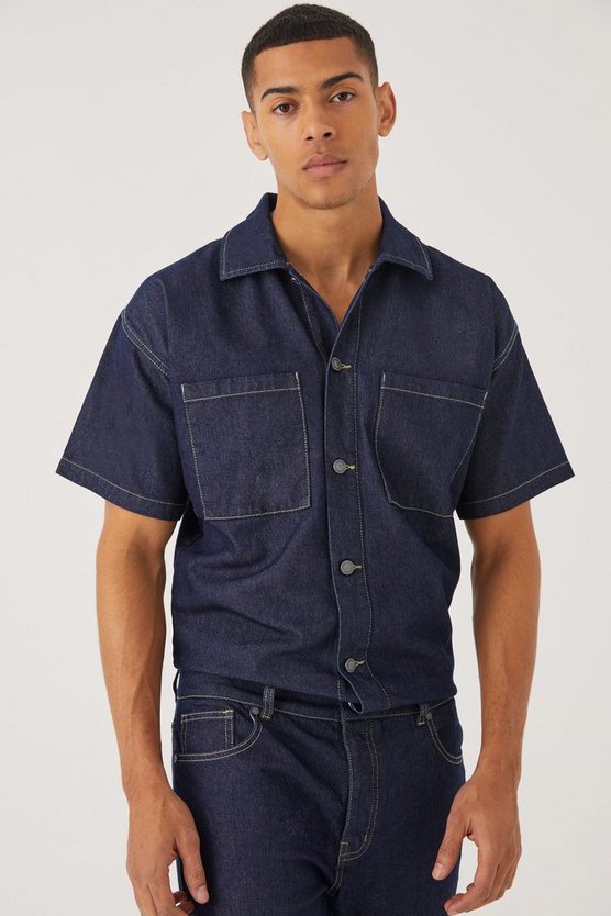 Lockerer Denim-Jumpsuit