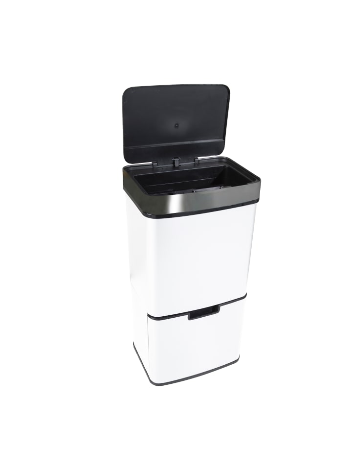 Ribelli Sensor Mülleimer 72 L,  4 Fächer, Weiß günstig kaufen onesize
