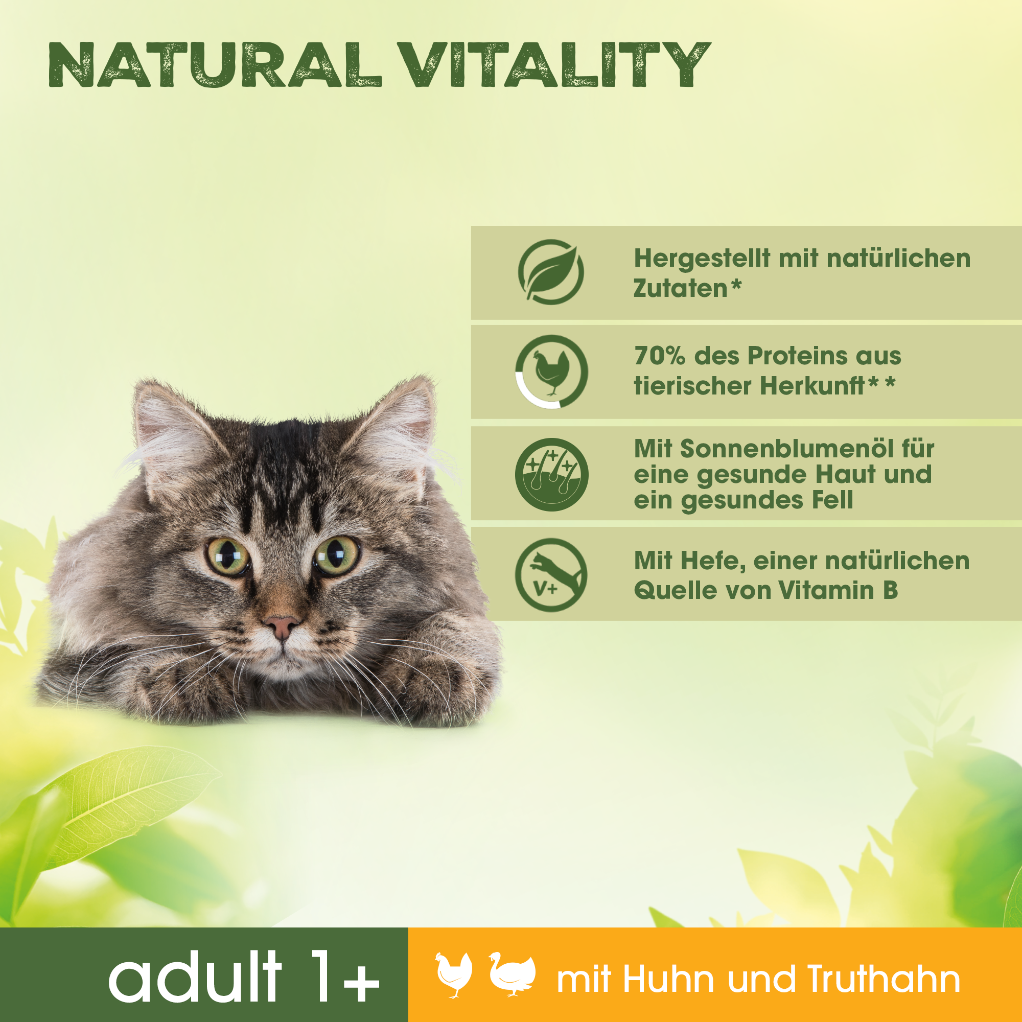 PERFECT FIT Trockenfutter PERFECT FIT Natural Vitality Adult +1 Sparpaket 6x650g Huhn & Truthahn