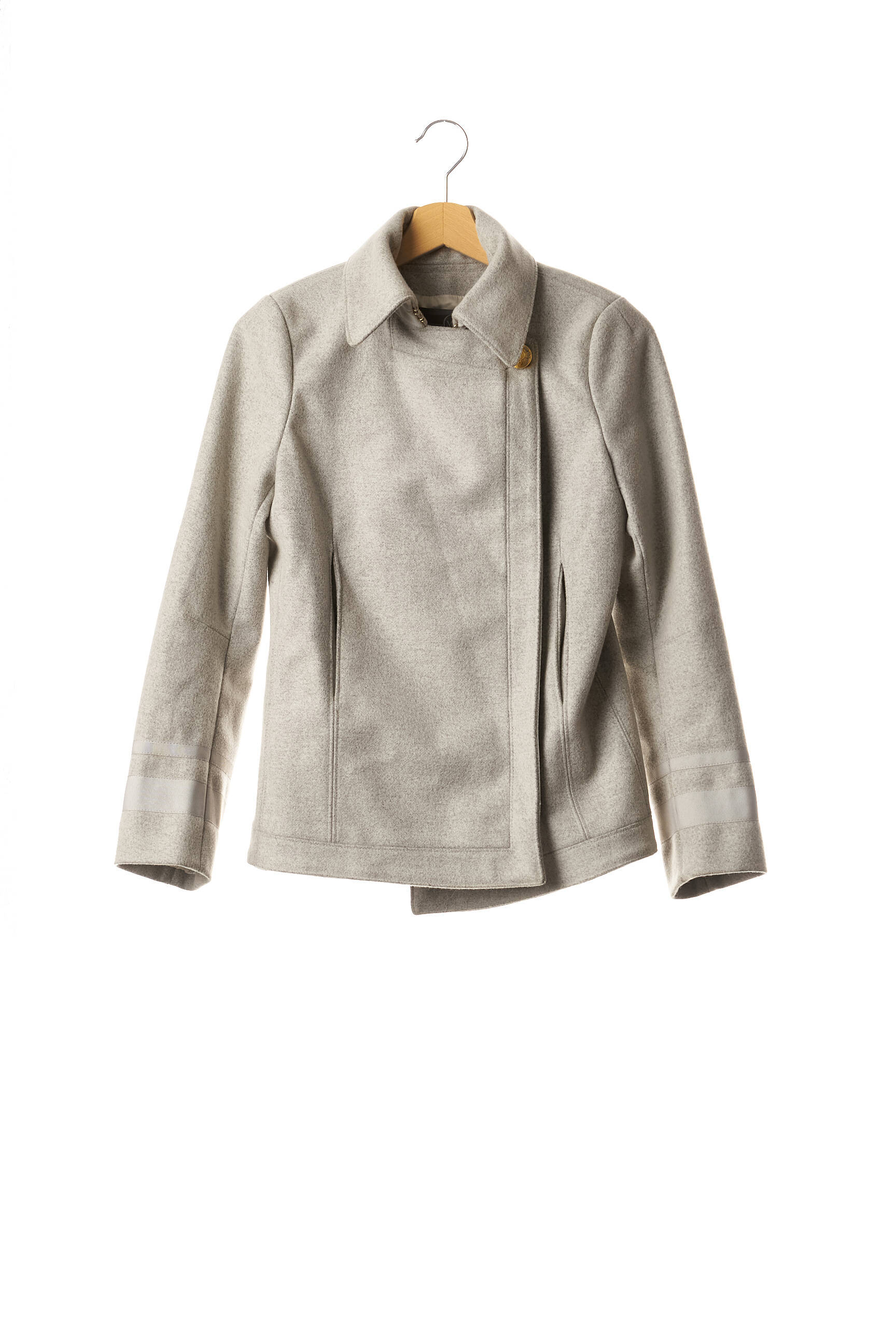 Alexander Mcqueen Manteaux Courts Femme couleur gris