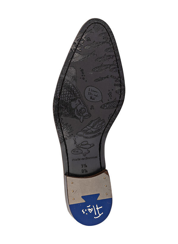 Floris van Bommel, Derby, Kalbleder, blau