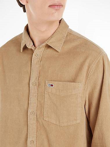 TOMMY-JEANS Herren Cordhemd