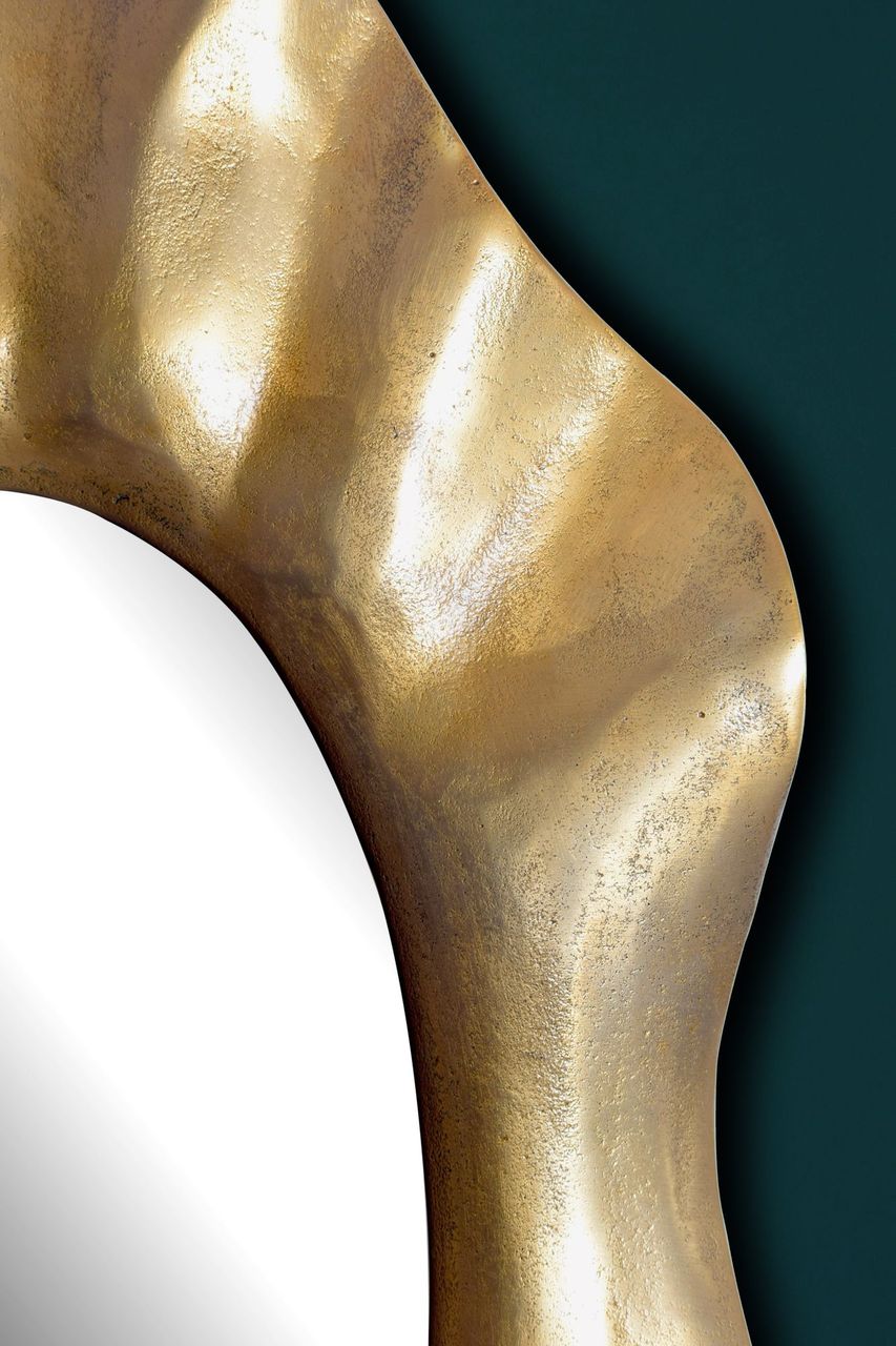 Wohnling Wandspiegel Gold 60x90 cm Metall