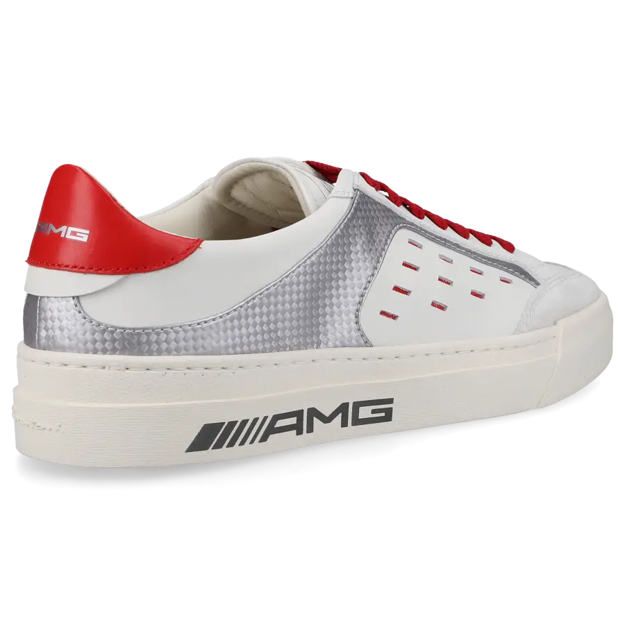 Santoni - Sneaker low AMG Kalbsleder - weiß