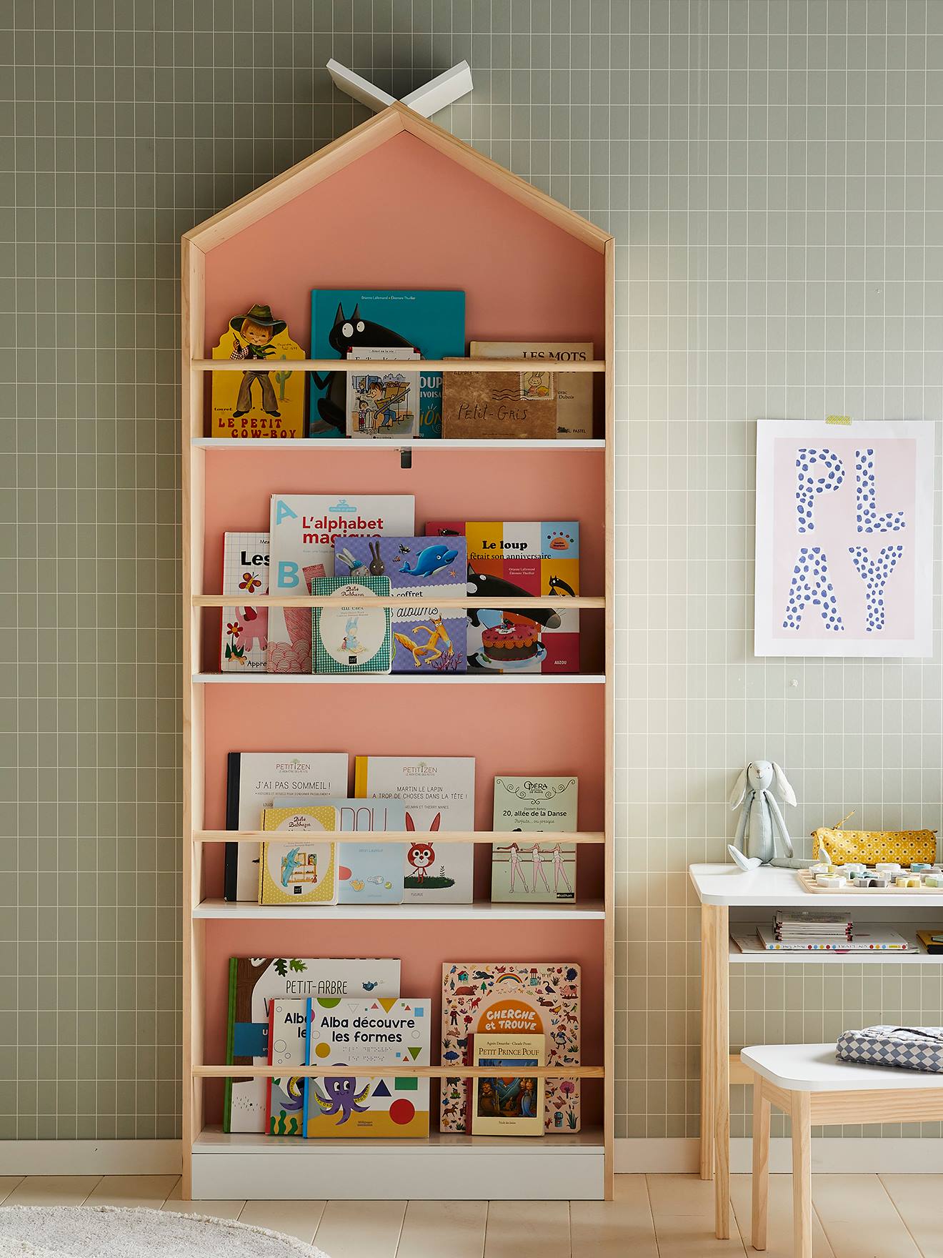 Vertbaudet Kinder Bücherregal TIPILI - weiß