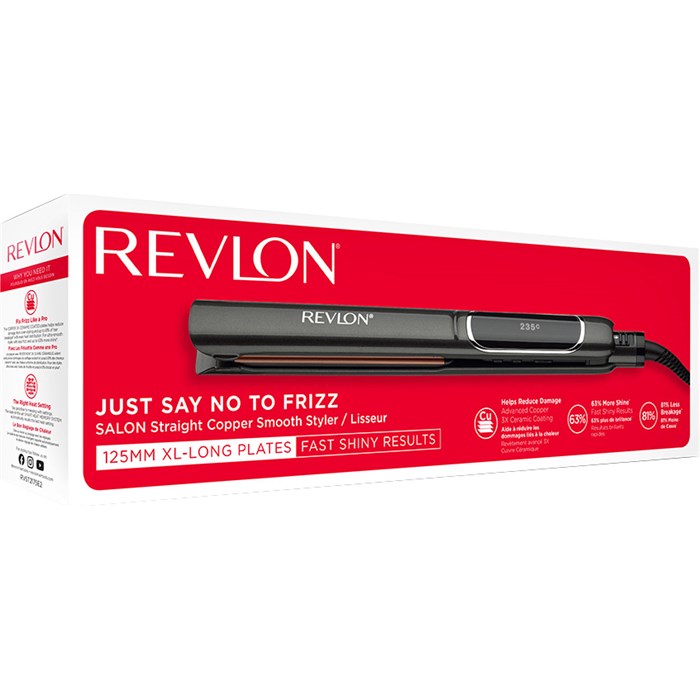 Salon Straight Copper Smooth Styler 125 mm