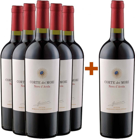5+1 Nero d'Avola Et. Bianca Sicilia DOC - Corte dei Mori