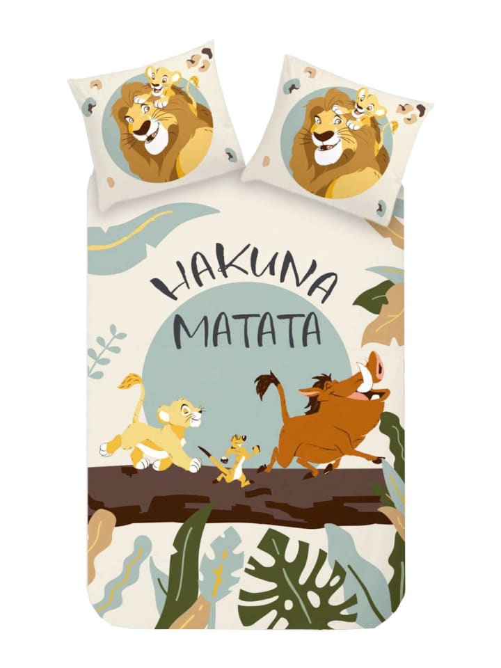 Disney 2 tlg. Renforcé Disney Bettwäsche 135x200cm König der Löwen in Bunt günstig kaufen 135x200 cm