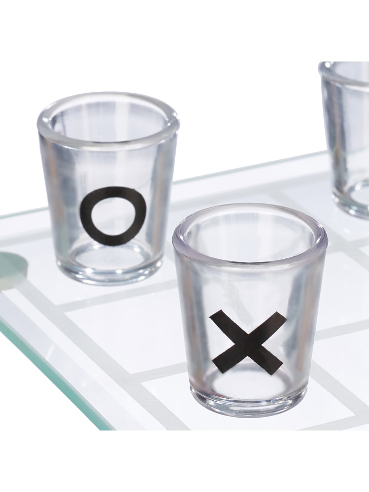 relaxdays TicTacToe Trinkspiel in Transparent günstig kaufen onesize