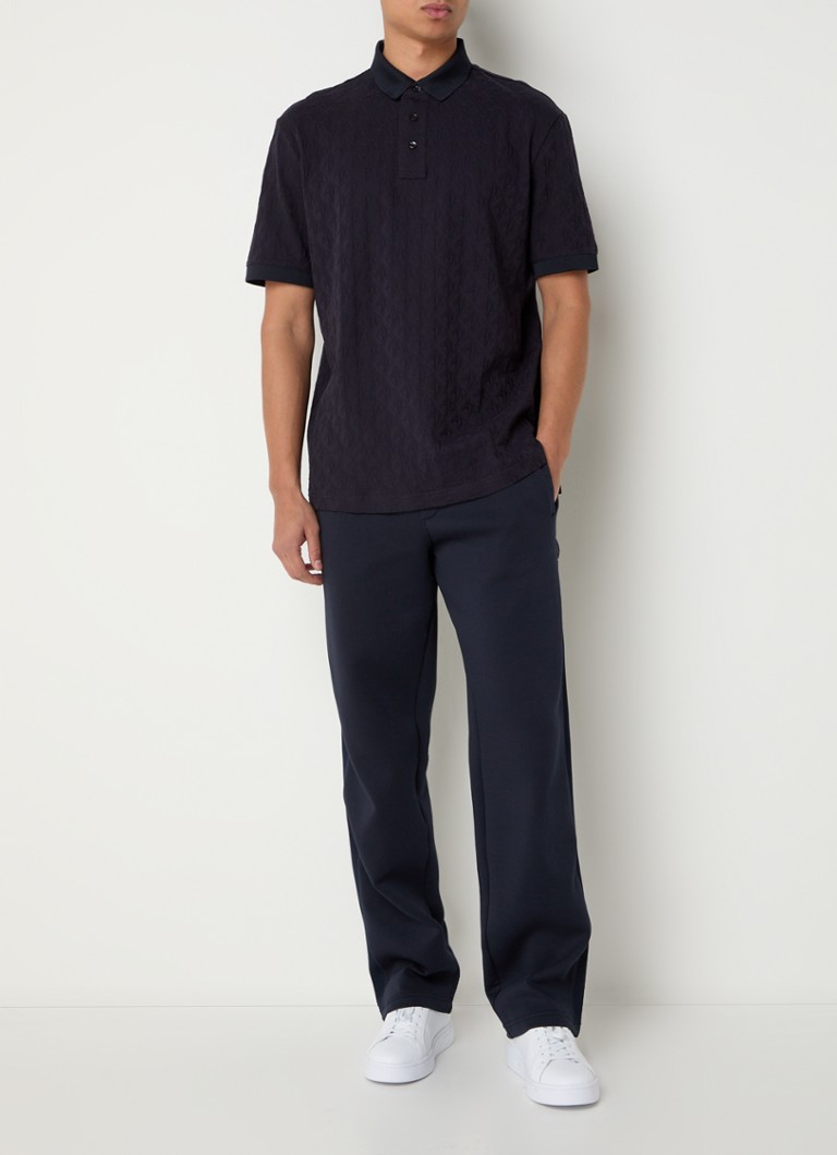 Polo texturizada Armani Exchange de corte regular