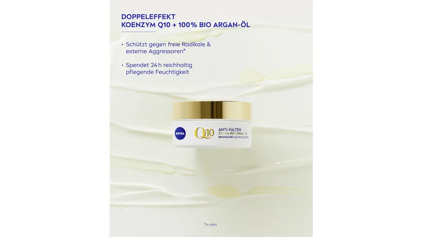 NIVEA Q10 Anti-Falten Extra-Reichhaltige Tagespflege Trockene Haut LSF15 50 ml
