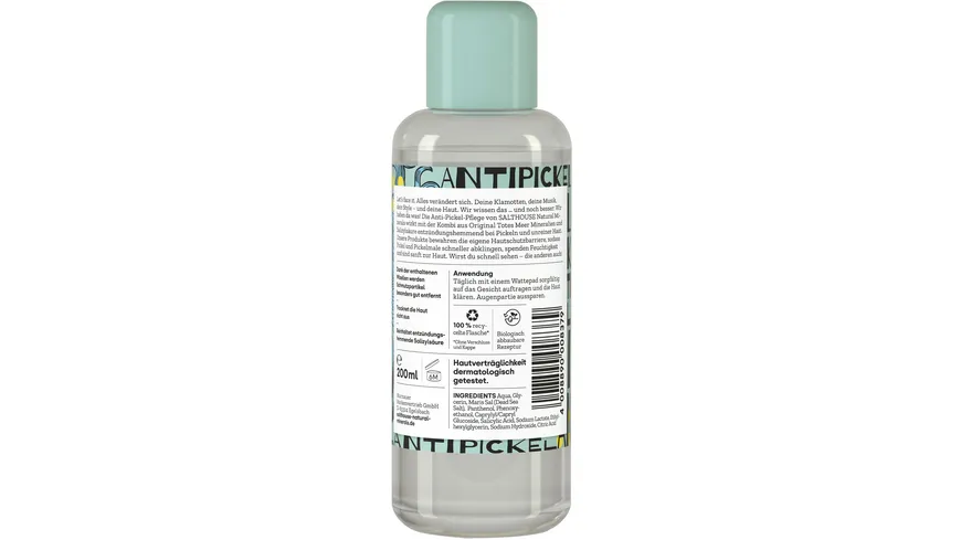 SALTHOUSE Totes Meer Natural Minerals Gesichtswasser Anti Pickel 200 ml