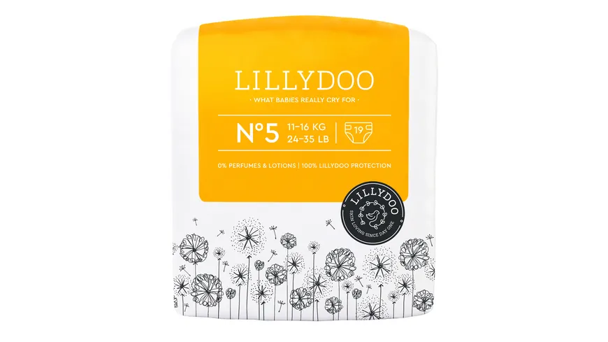 LILLYDOO Hautfreundliche Windeln Größe 5 (11-16 kg)