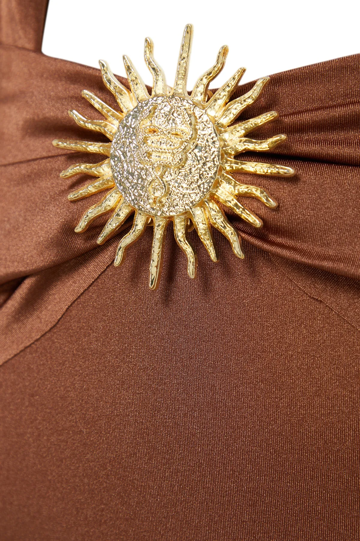 Trendyol Collection  Badeanzug - Braun - Unifarben