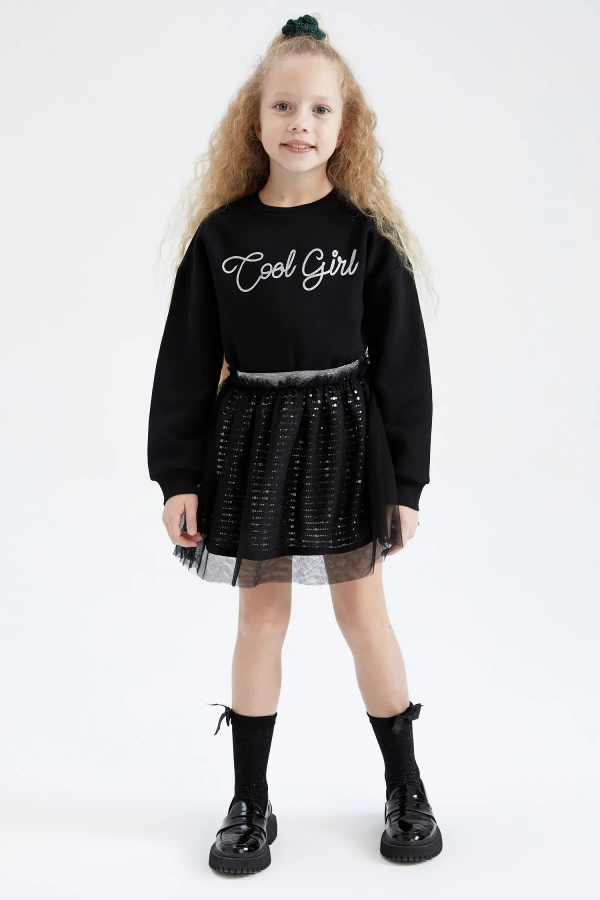 DeFacto  Langarm-T-Shirt-Tutu-Rock für Mädchen, 2-teiliges Set Y8950a622wn