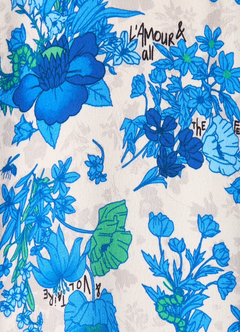 Zadig&Voltaire Ristyll maxikjole med blomstertrykk og blondedetaljer