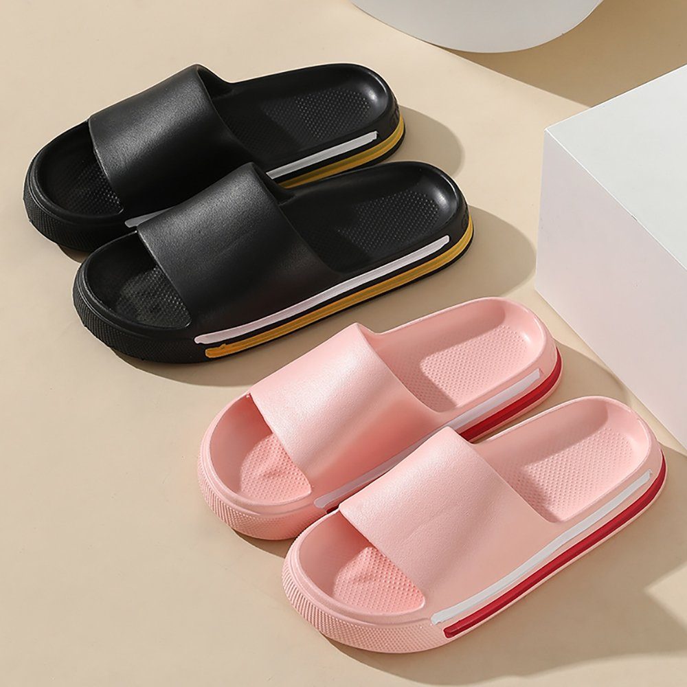 Geistesblitz Damen Schlappen Badesandale (Badeschuhe, 1-tlg., EVA Super Weich Rutschfest) Hausschuhe Damen
