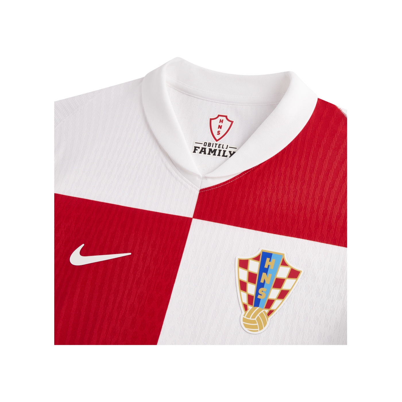 Nike Kroatien Authentic Trikot Home EM 2024 Weiss Rot Weiss F100