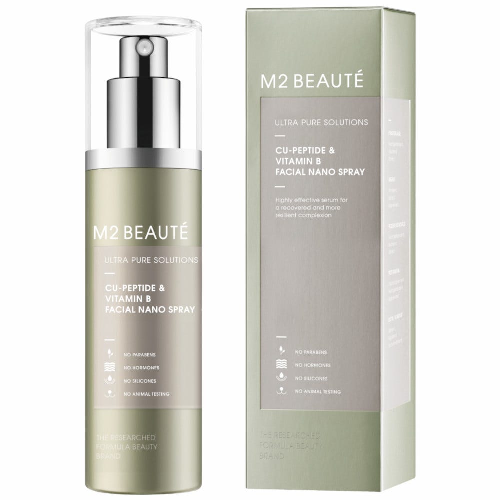 M2 Beauté Ultra Pure Solutions Cu-Peptide & Vitamin B Facial Nano Spray 75 ml