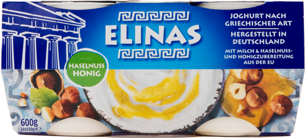 Elinas Joghurt nach griechischer Art Haselnuss-Honig