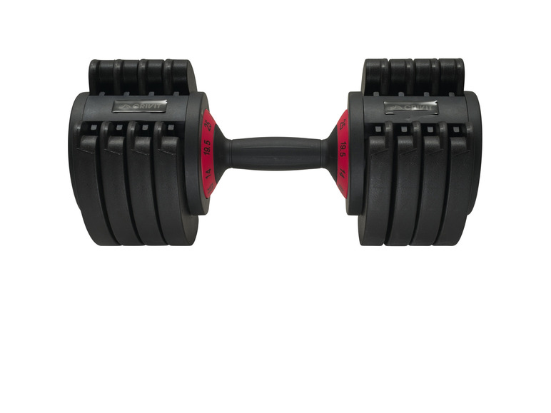 CRIVIT Kurzhantel verstellbar bis 25 kg