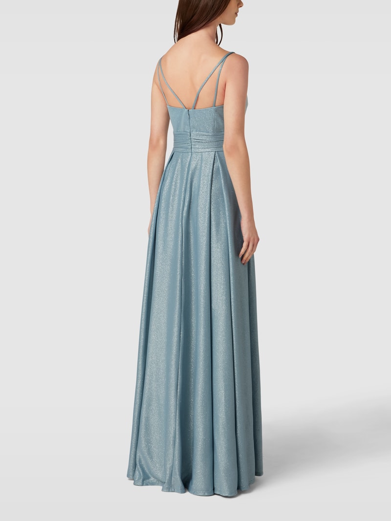Abendkleid mit Herz-Ausschnitt in schilf