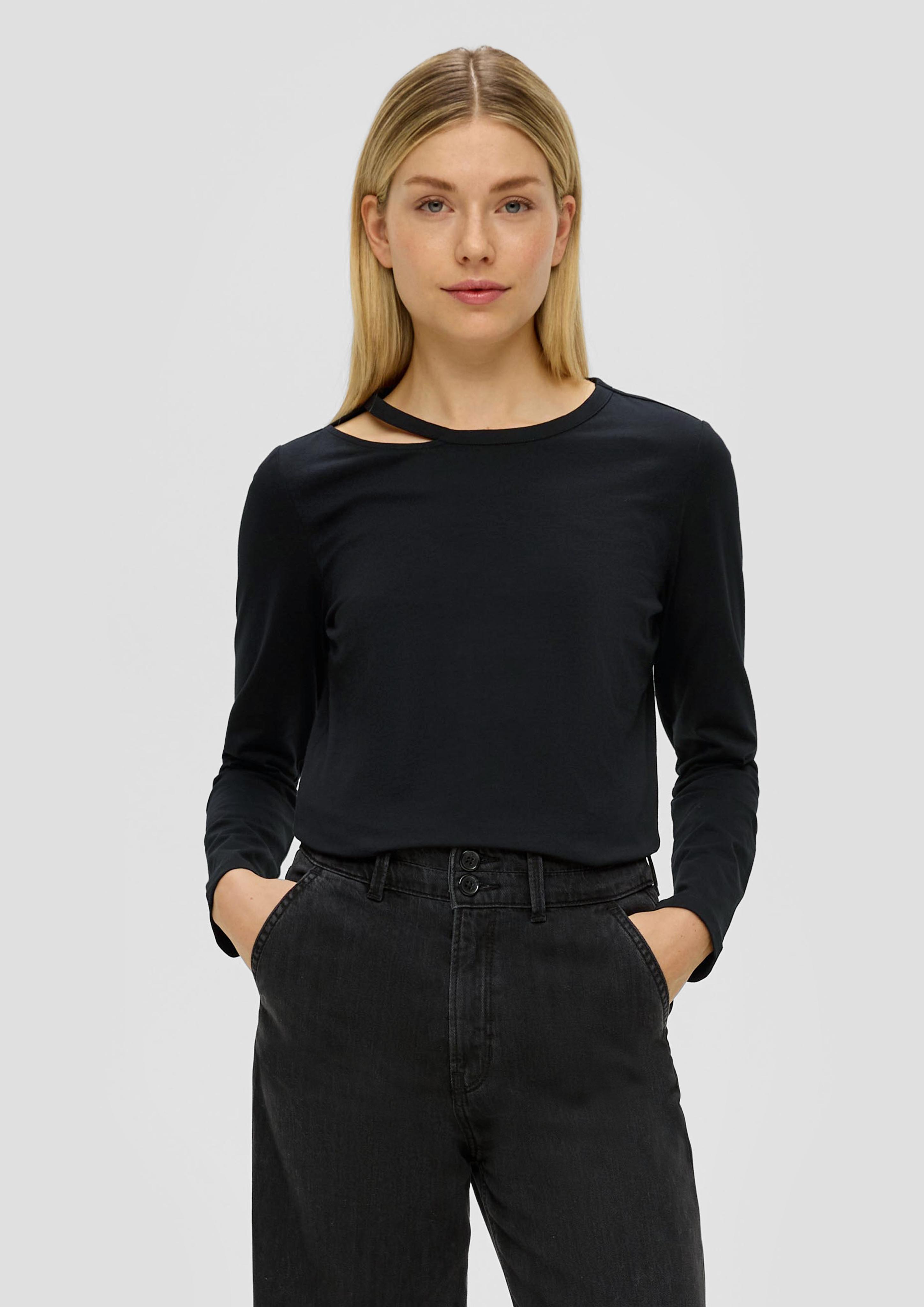 Langarmshirt mit Cut-out-Detail  2152051-9999