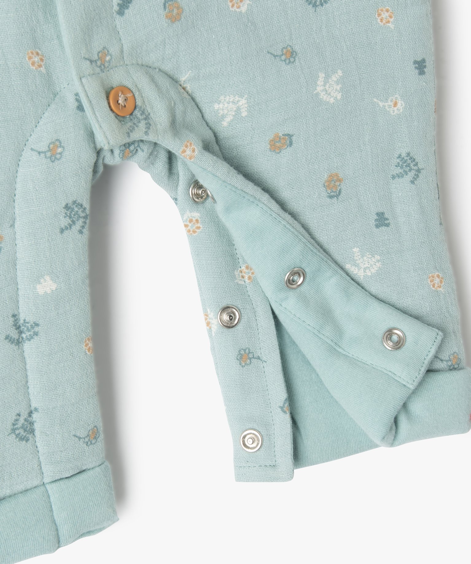 Ensemble bébé 2 pièces : combinaison et bonnet imprimés ... vert | GEMO