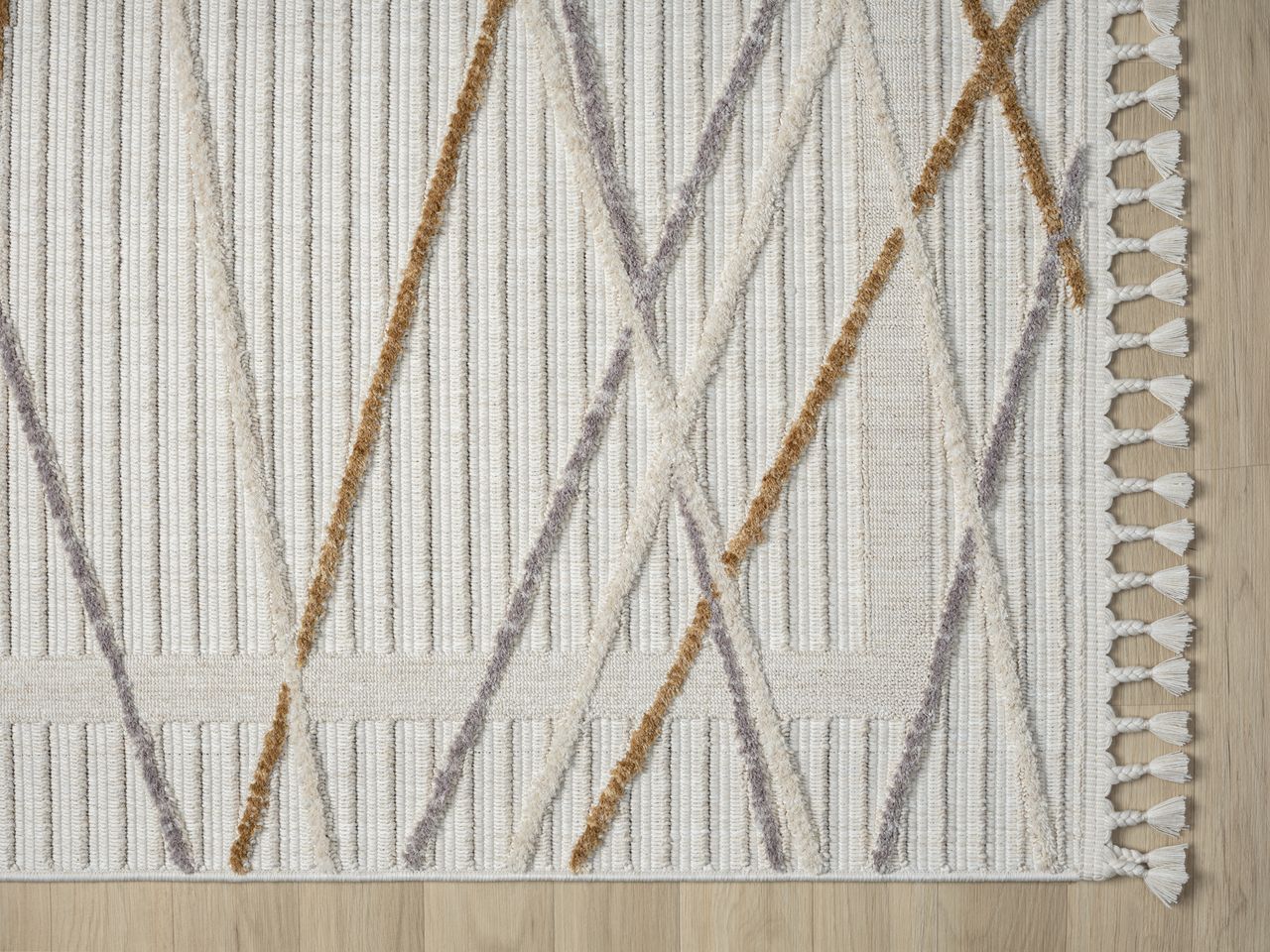 MyFlair Teppich Mila, 140cm x 200cm, Farbe Hellgrau, rechteckig, Florhöhe 10mm