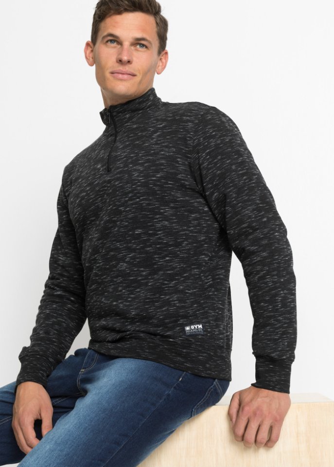 Sweatshirt mit Troyerkragen